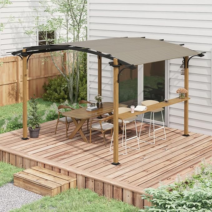 Outsunny 12' x 10' Outdoor Pergola, Pergola Canopy - Image 2