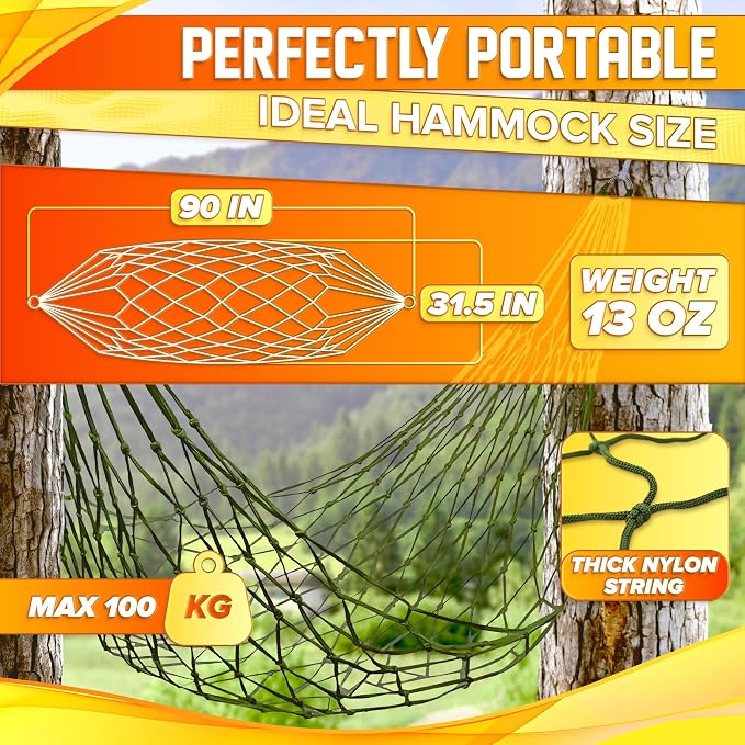 Mesh Hammock - Easy to Set Up Rope Hammocks - Image 2