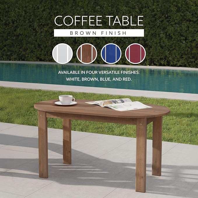 Linon Coffee Table, 18.11D x 35.24W x 18.11H in - Image 6