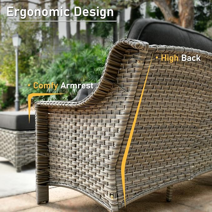 HOOOWOOO 6 Piece Patio Furniture Sets - Image 5