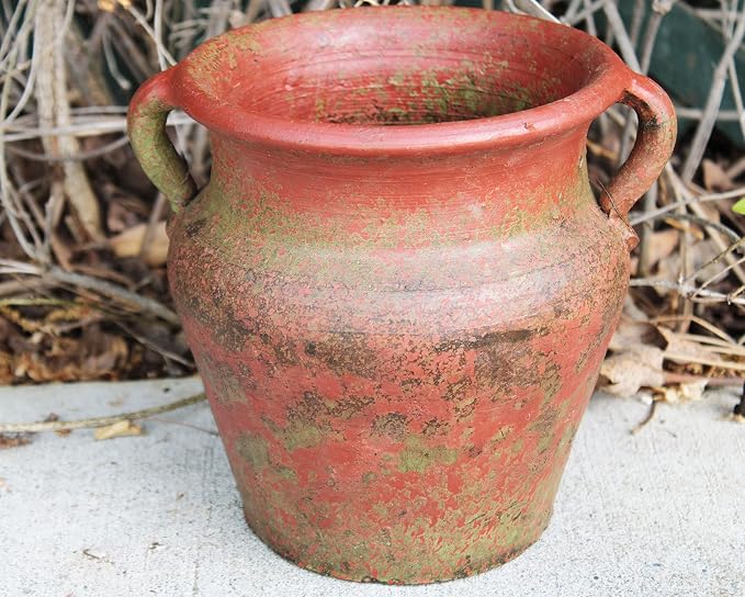 Egyptian Era Designed Earthen Ware Terra-Cotta Vessel/Planter - Image 3