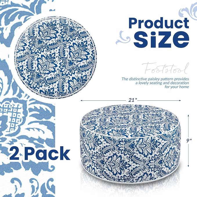 Outdoor Inflatable Ottoman Waterproof Pouf Ottoman - Image 2