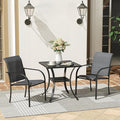VICLLAX 3 Pieces Patio Outdoor Dining Set by HOME