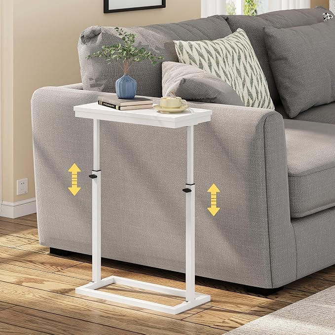 TUTOTAK End Table, Side Table, Tall Couch Table, Sofa Table, Living Room - Image 4