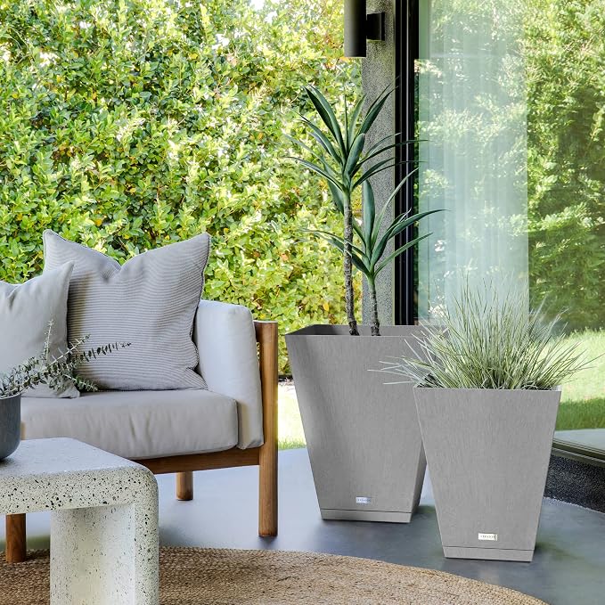 Veradek Nobleton Indoor/Outdoor Wide Square Planter - Image 5