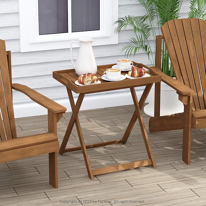 Furinno FG19557 Tioman Outdoor Hardwood Tray Table Large - Image 7