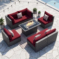 NICESOUL 7 Piece Outdoor Patio Furniture by NICESOUL