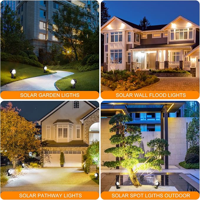 SUNLONG Solar Outdoor Lights, Solar Spot Lights Outdoor Waterproof Solar - Image 6