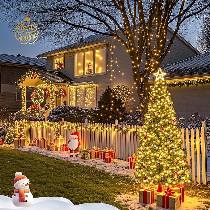 JMEXSUSS 2 Pack Solar String Lights Outdoor Waterproof, Total 400 LED 151FT - Image 6