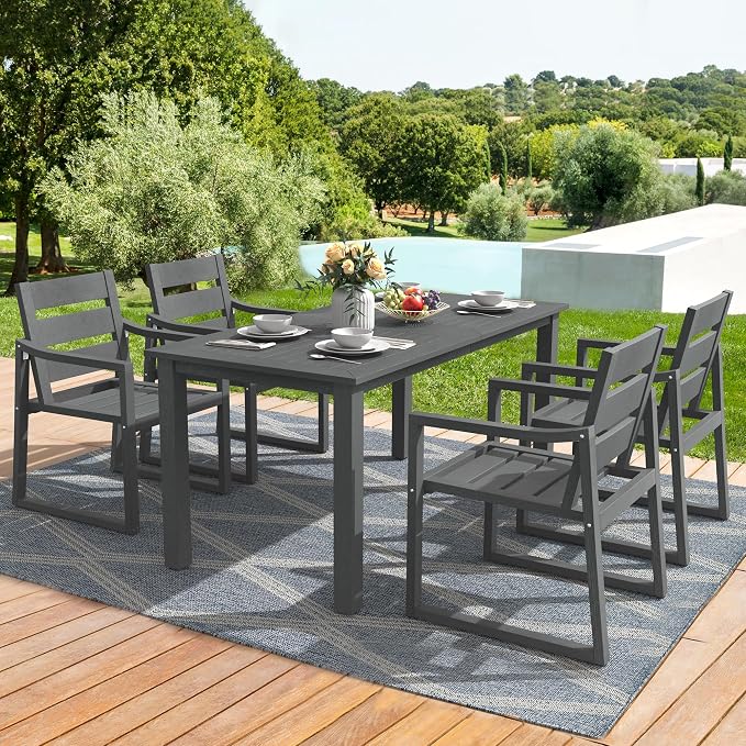 Patio Table and Chairs Set, HDPS Outdoor Dining Set - Image 2