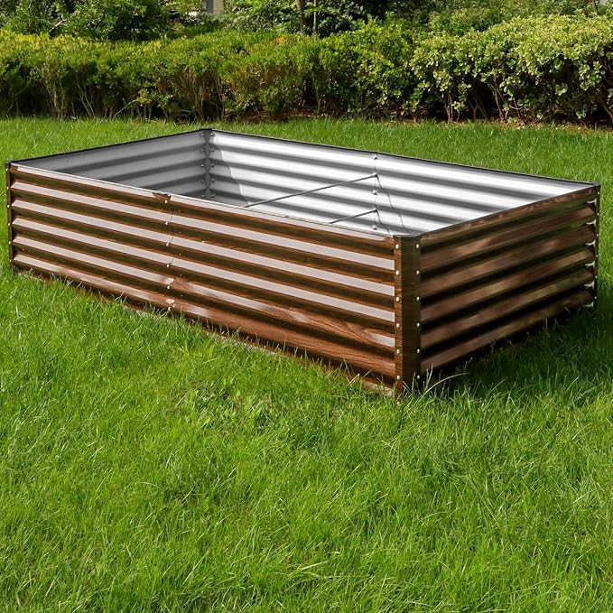 SnugNiture Galvanized Raised Garden Bed 8x4x2FT Outdoor Large Metal Planter Box - Image 4