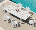 SERWALL 7-Piece Patio Dining Sets, All Weather HDPE Outdoor Furniture Set by SERWALL
