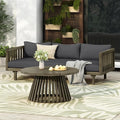 Christopher Knight Home Claremont Patio Sofa and Coffee Table Set, 2 Piece by ChristopherKnightHome
