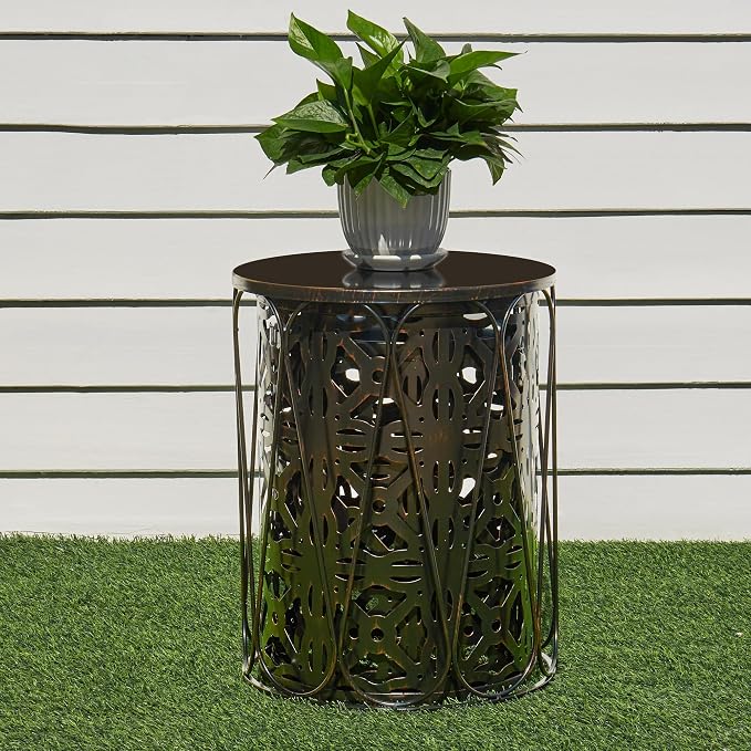 Y&M Set of 3 Patio Side Table for Living Room, Indoor End Tables for Bedroom - Image 5