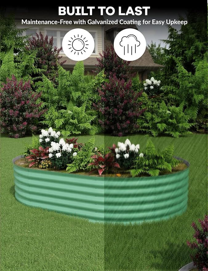 2 Pcs Raised Garden Beds Outdoor 8x4x1.5 ft - Image 6