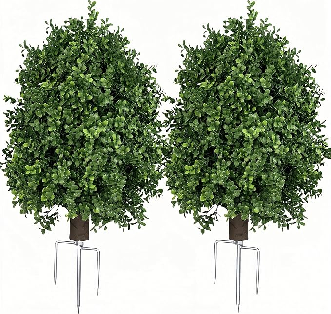QIANYUN Boxwood Topiary Bush – Artificial Shrubs by QIANYUN