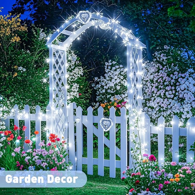 JMEXSUSS 2 Pack Solar String Lights Outdoor Waterproof, Each 33FT 100 LED Solar - Image 3