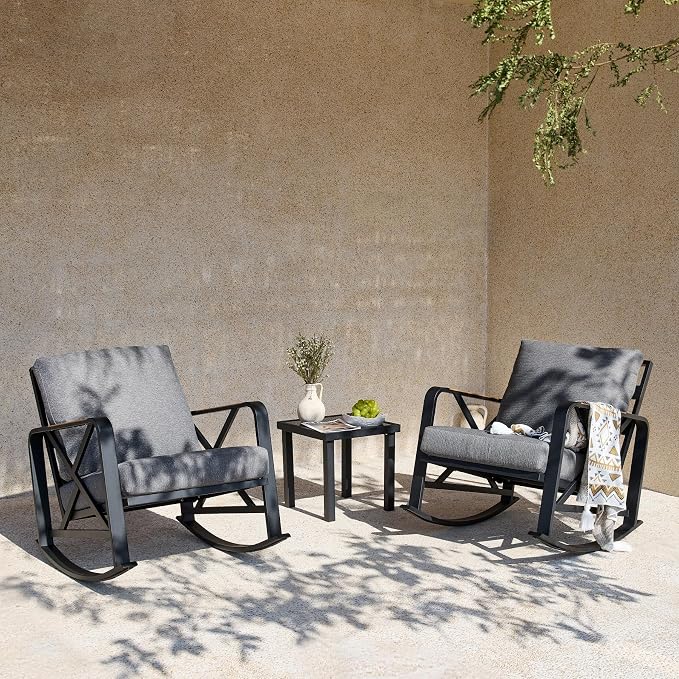 Tribesigns Patio Side Table, Outdoor Square End Table - Image 3