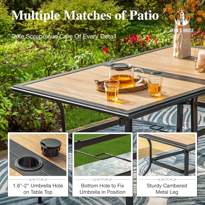 HERA'S HOUSE 7 PCS Outdoor Dining Sets - Image 5