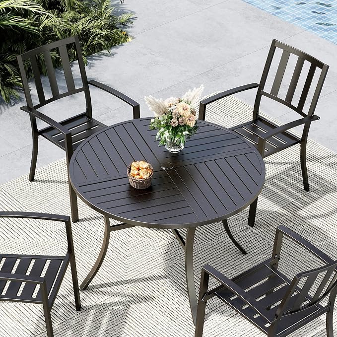 MFSTUDIO 42" Big Outdoor Dining Table - Image 7