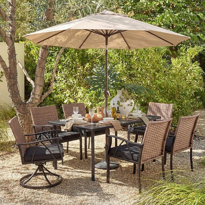 7-Piece Patio Dining Set for 6, Outdoor Dining Set - Image 9
