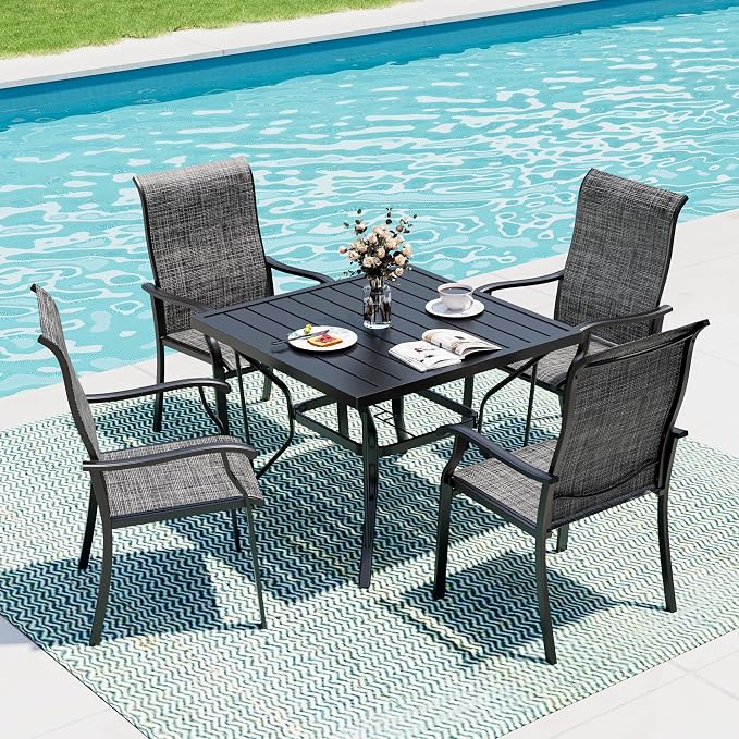 5-Piece Outdoor Dining Set, Patio Furniture Set by PATIOPIA