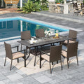Sophia & William 7 Pieces Expandable Outdoor Dining Set by SophiaWilliam