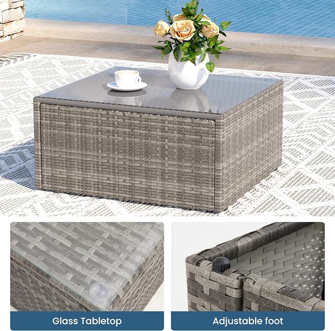 8 Pieces Outdoor Patio Furniture Set - Image 7