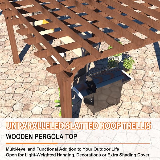 BlueWish 12’x20’ Outdoor Pergola - Image 5