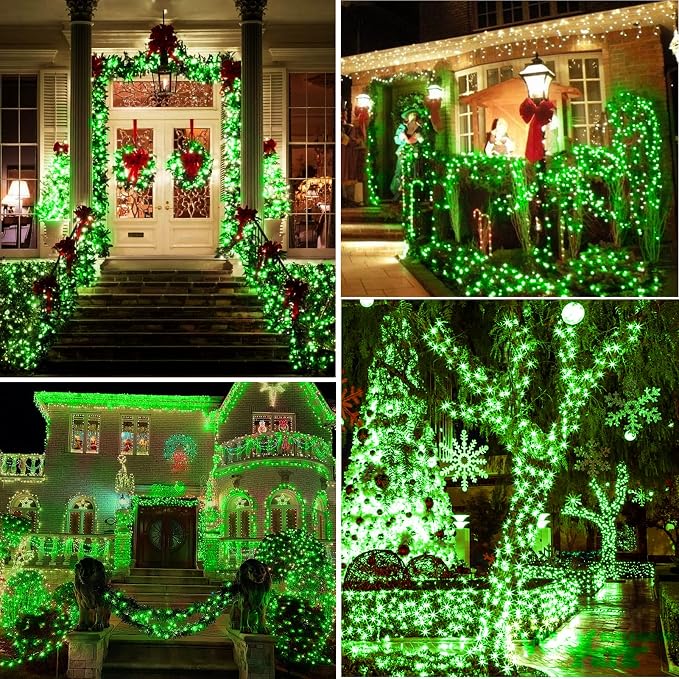 KNONEW Outdoor Christmas Lights 300 LED 99ft String Lights 8 Modes & Memory - Image 5