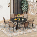 VICLLAX 7 Pieces Patio Outdoor Dining Set by HOME