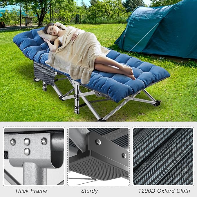 ABORON XXL Camping Cot for Adults 900LBS - Image 5