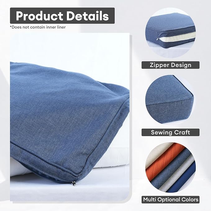 ovios Patio Cushion Covers, Waterproof Cushion Cover - Image 2