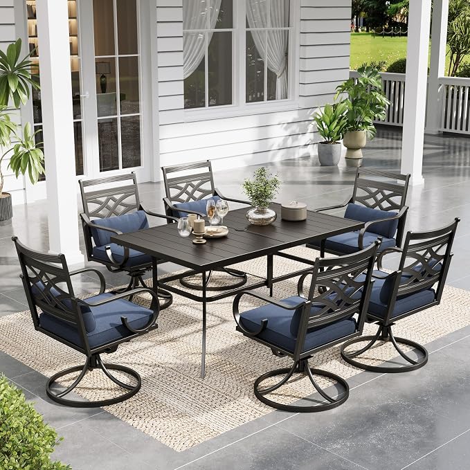 Sophia and William Swivel Patio Dining Set by SophiaWilliam