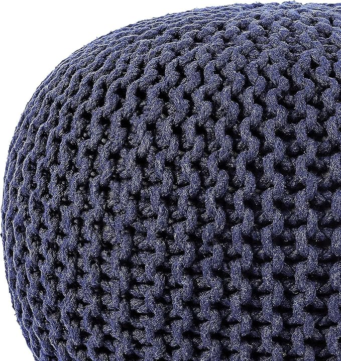 REDEARTH · Round Pouf Foot Stool Bean Bag Ottoman - Image 7