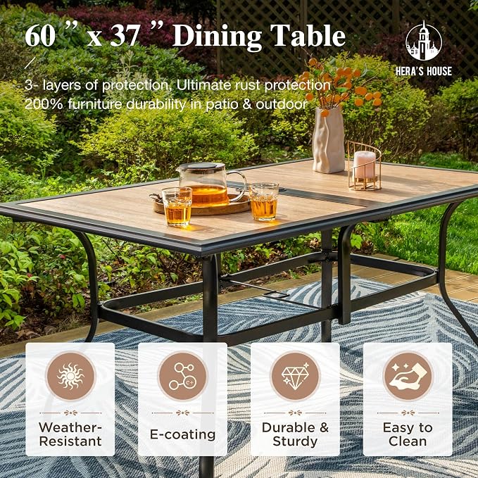 HERA'S HOUSE 7 PCS Outdoor Dining Sets - Image 8