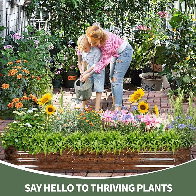 1MORE Galvanized Raised Garden Bed- Planter Garden Boxes Outdoor, Raised Beds - Image 6