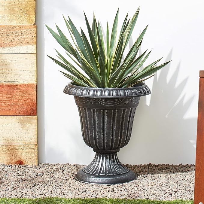 Arcadia Garden Products PL00SL Classic Traditional Plastic Urn Planter - Image 4