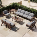 Patio Furniture Set 8 Seats, 4-Seater and 2-Seater Outdoor Sofas by PatioKingdom