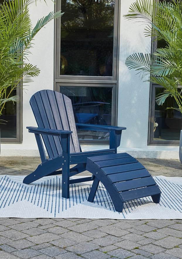 Signature Design by Ashley Outdoor Sundown Treasure HDPE Patio Adirondack Chair - Image 15