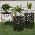 Y&M Set of 3 Patio Side Table for Living Room, Indoor End Tables for Bedroom by YM