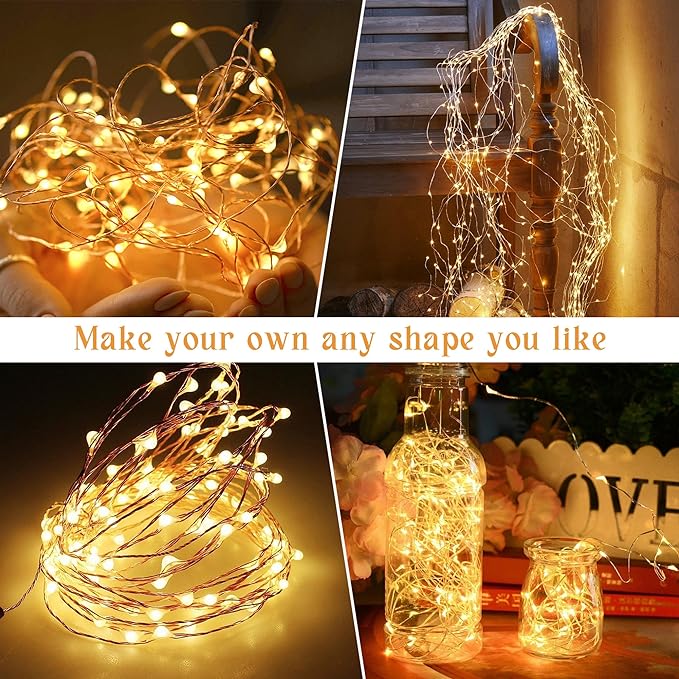 2-Pack Solar String Lights for Outside, 400 LED 144Ft Solar Fairy Lights for - Image 3