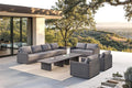 PURPLE LEAF Patio Furniture Set 10 Pieces Patio Seating Sofas Aluminum by PURPLELEAF