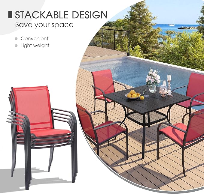 VICLLAX 3 Pieces Patio Dining Set - Image 5