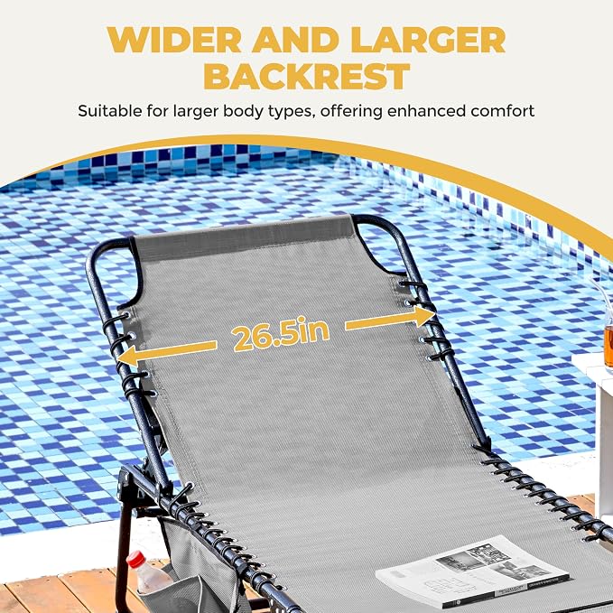 Yaheetech 26.4" Tanning Chair - Image 7