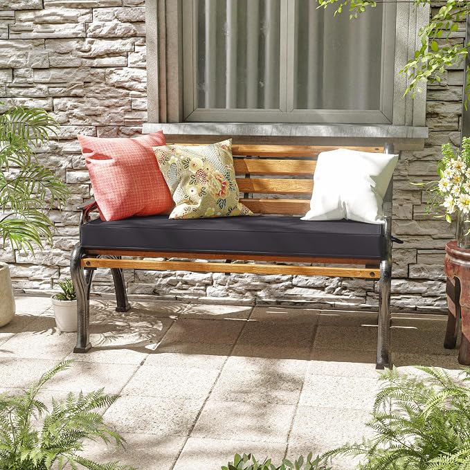 Premium Outdoor Bench Cushions for Patio Furniture 3.5inches Memory Foam Bench - Image 2