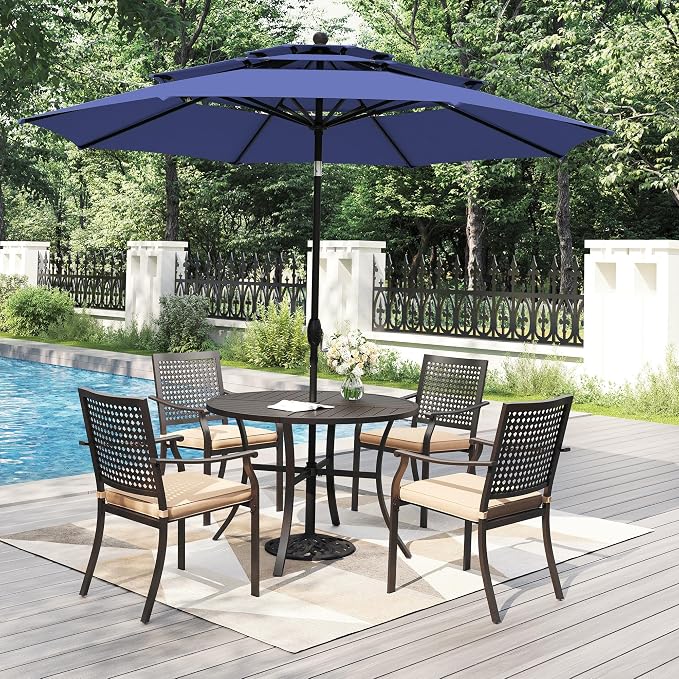 PHI VILLA 5 Pieces Outdoor Dining Set - Image 2