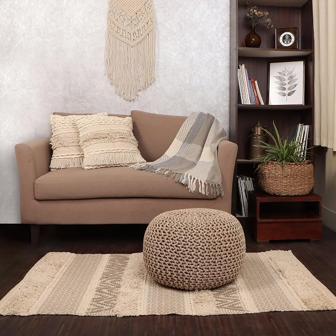 REDEARTH · Round Pouf Ottoman - Image 8