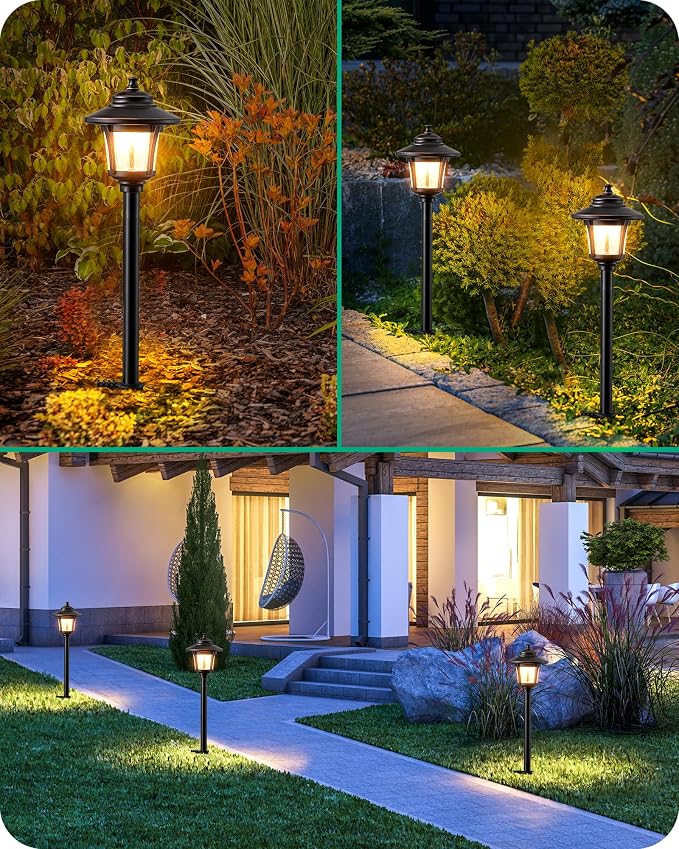 EDISHINE Low Voltage Landscape Lighting, 12V 3W 120LM 3000K Seed Glass Outdoor - Image 6