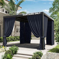 Gazebo Universal Replacement Privacy Curtain, 4-Panels Sidewall Curtains by WelcometoKimunukStore